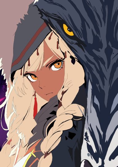 🐺 Wolfs-Mädchen – Digitales Kunstwerk (1/1) 